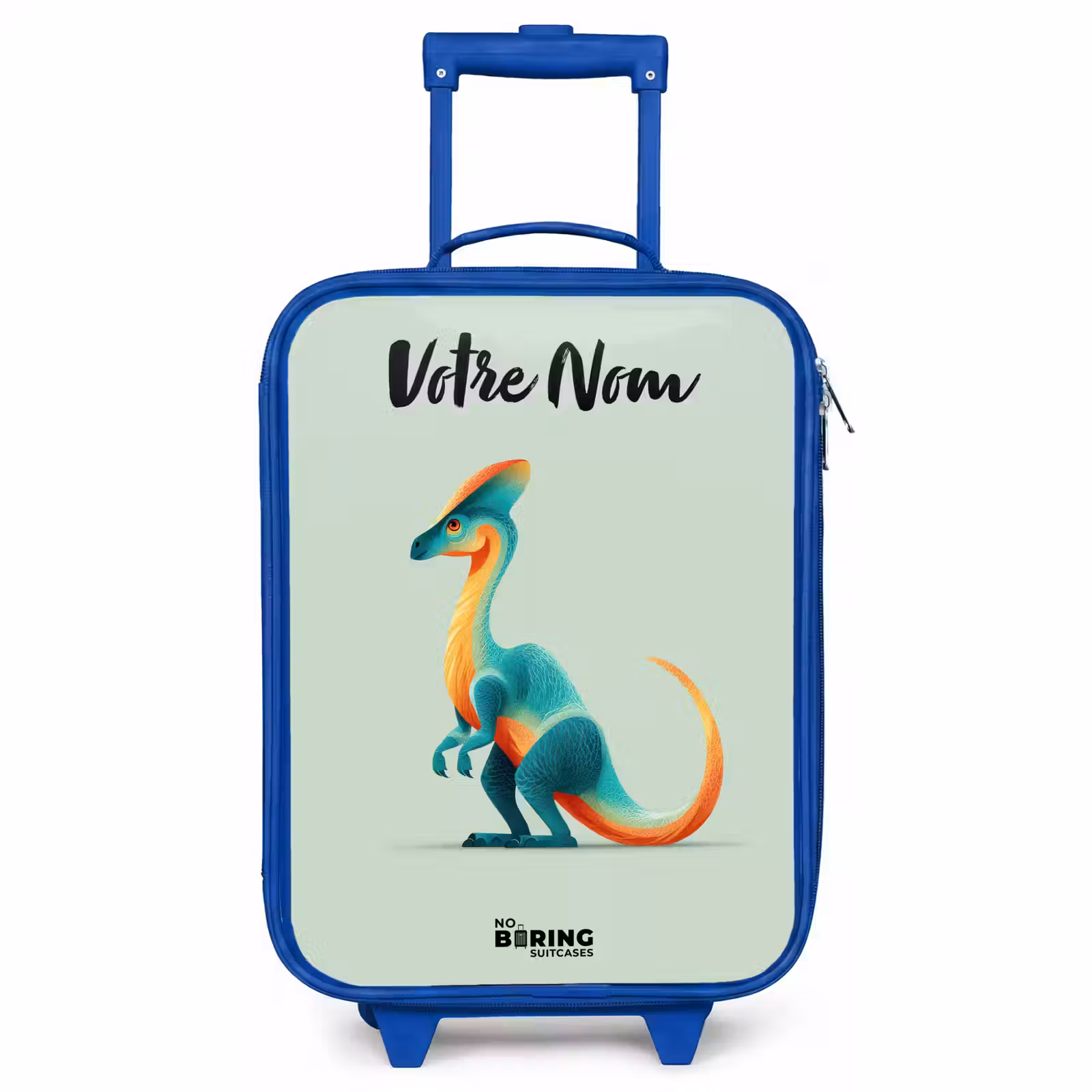 Valise enfant avec nom - Bleu - Dino - Bleu - Animal — 1