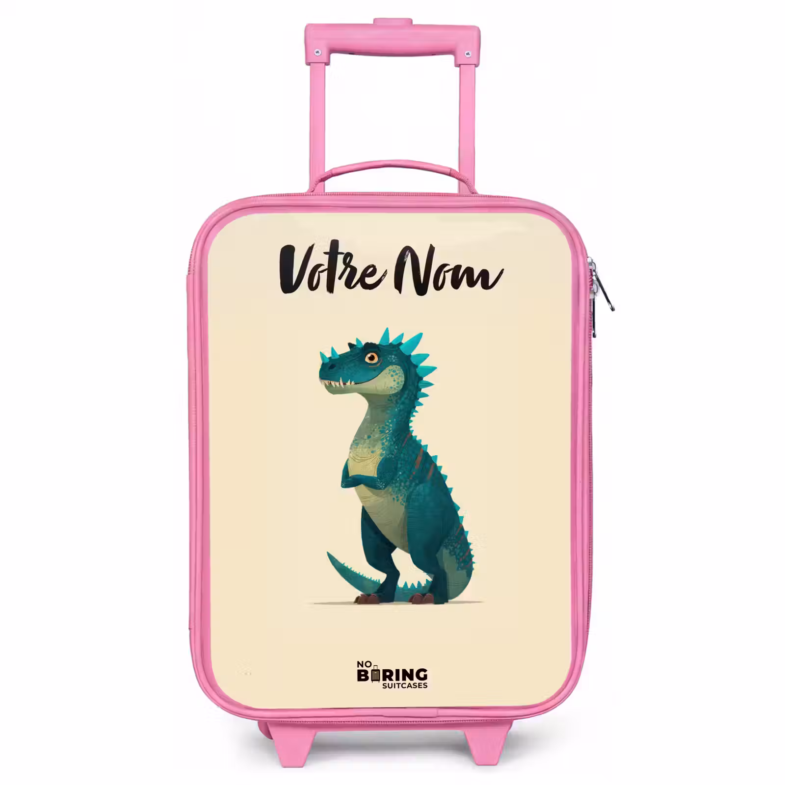 Valise enfant avec nom - Rose - Dino - Animal - Bleu - Vert — 1