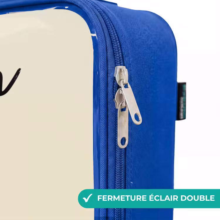 Valise enfant avec nom - Bleu - Dino - Animal - Vert — 7