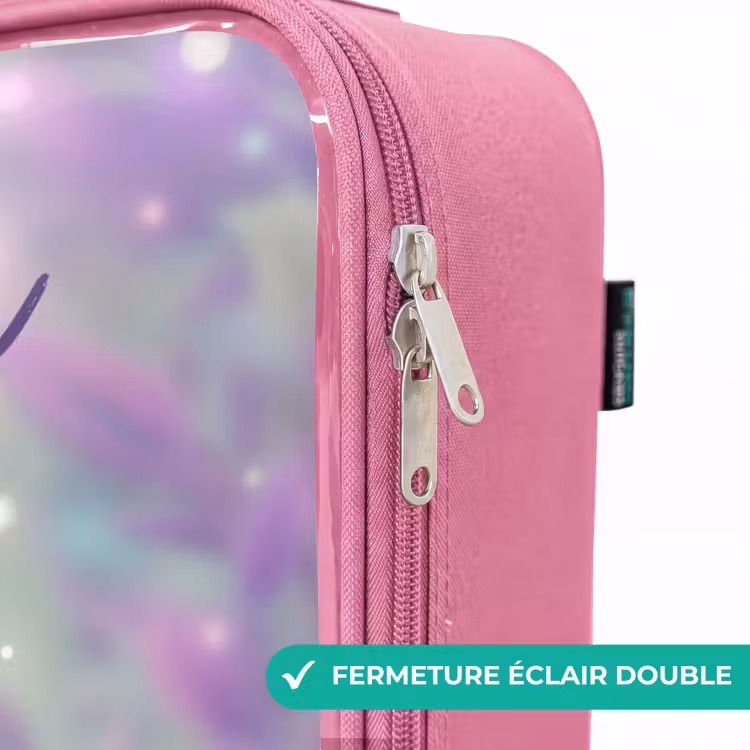Valise enfant avec nom - Rose - Elfe - Magie — 7