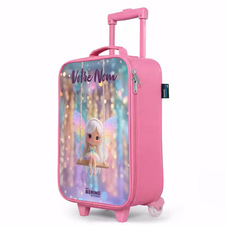 Valise enfant avec nom - Rose - Fée - Elfe - Arc-en-ciel — 8
