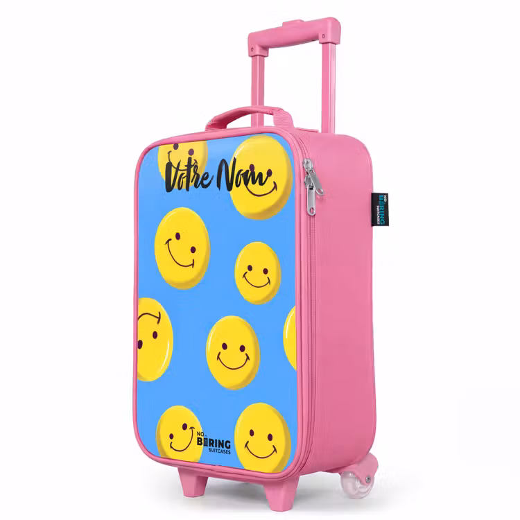 Valise enfant avec nom - Rose - Joyeuse pluie souriante — 8