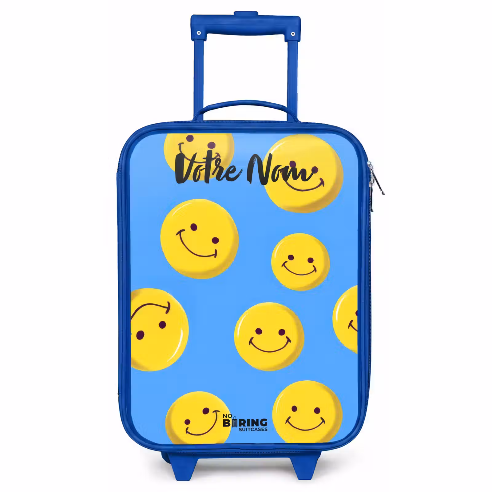 Valise enfant avec nom - Bleu - Joyeuse pluie souriante — 1