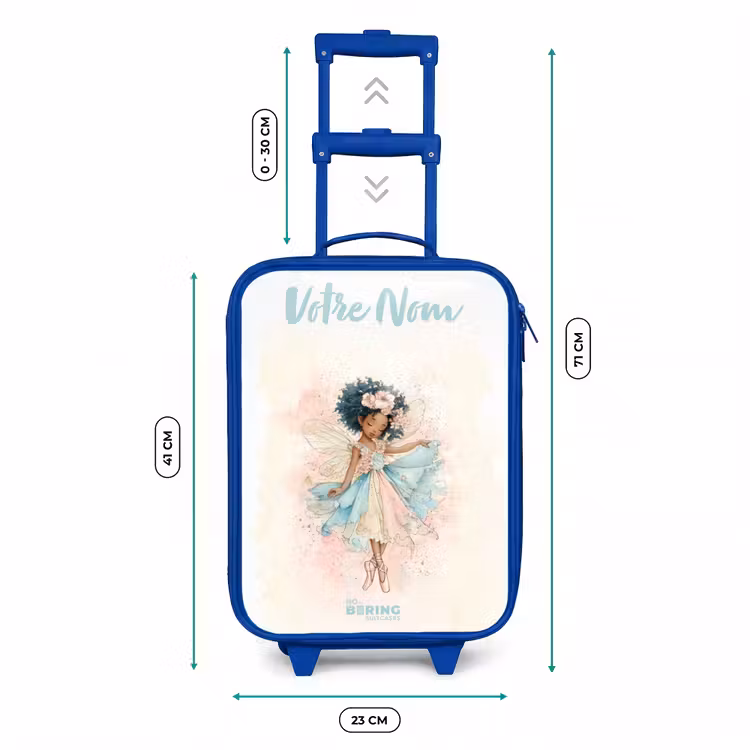 Valise enfant avec nom - Bleu - Elfe - Ballet - Coloré — 6