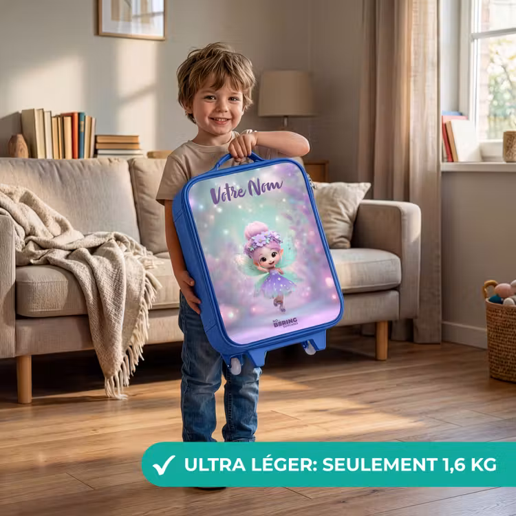 Valise enfant avec nom - Bleu - Elfe - Magie — 3