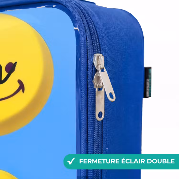 Valise enfant avec nom - Bleu - Joyeuse pluie souriante — 7