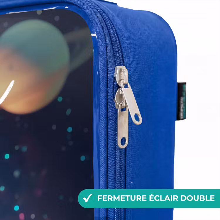 Valise enfant avec nom - Bleu - Joyeux petit extraterrestre — 7