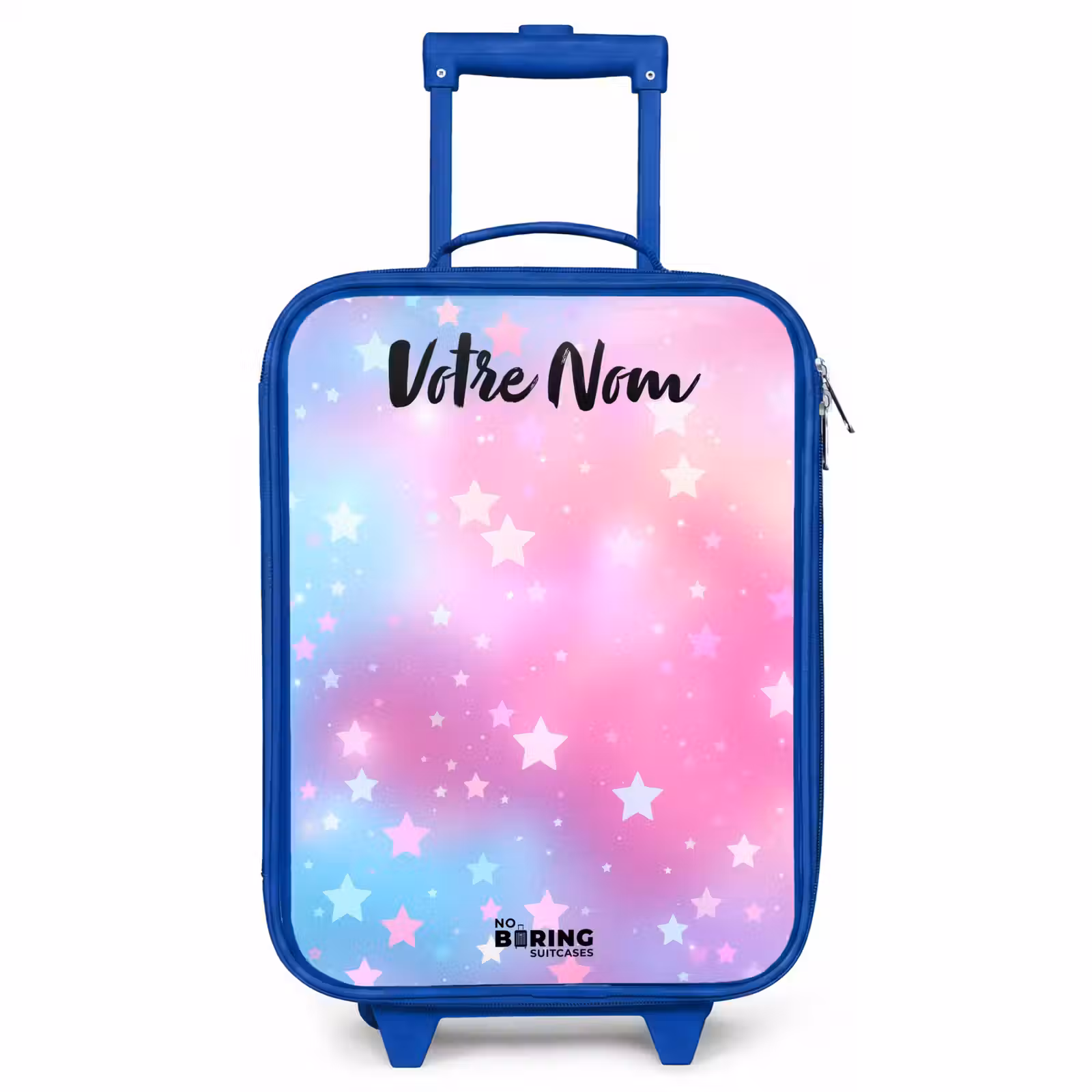 Valise enfant avec nom - Bleu - Étoiles - Rose - Bleu — 1