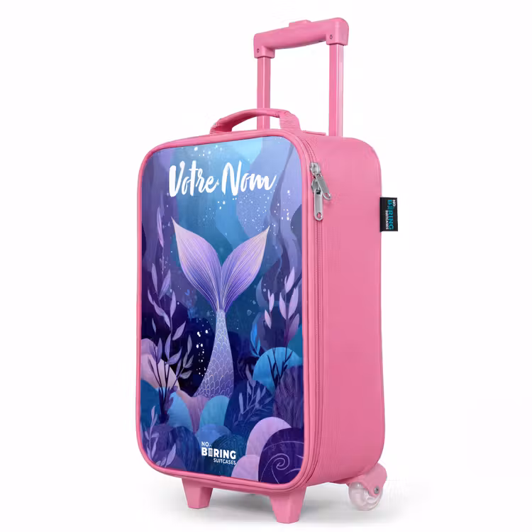 Valise enfant avec nom - Rose - Sirène - Sous l'eau - Violet - Bleu — 8
