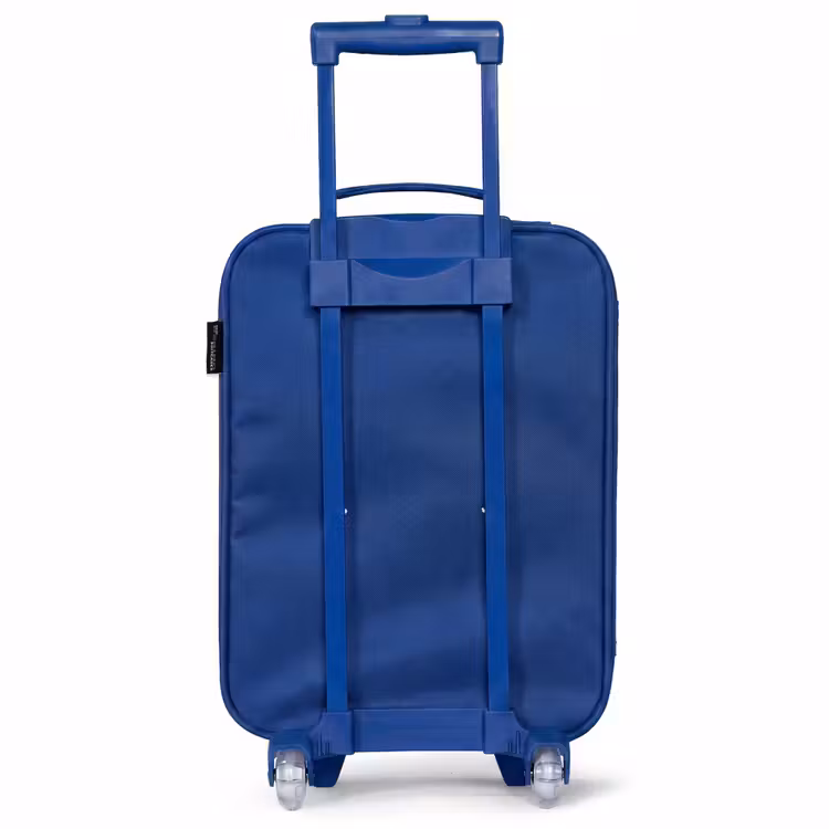 Valise enfant avec nom - Bleu - Hippo - Oiseaux - Jaune — 5