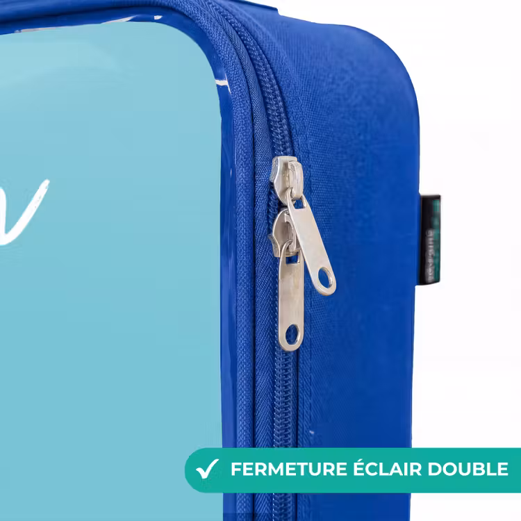 Valise enfant avec nom - Bleu - Pieuvre - Eau - Bleu — 7