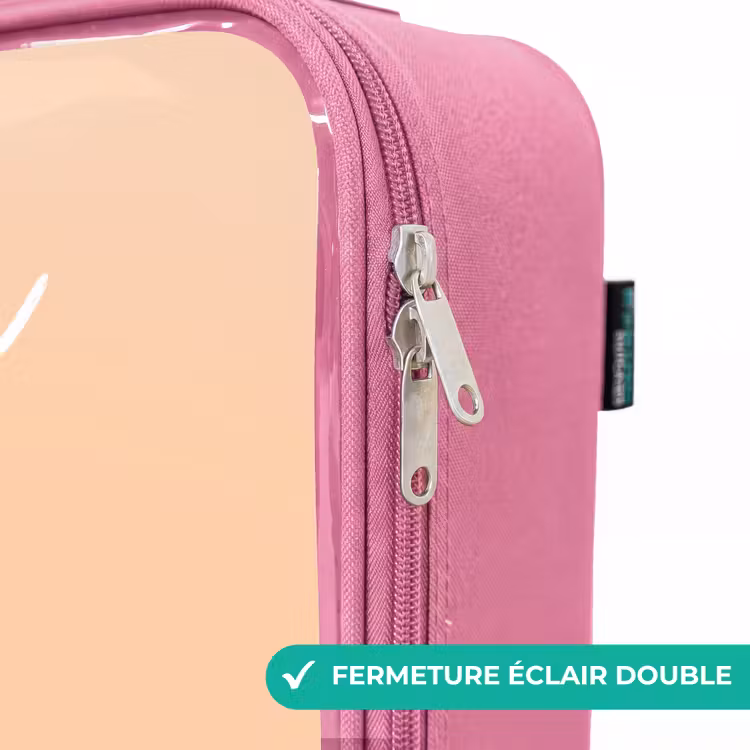 Valise enfant avec nom - Rose - Animaux - Dormir - Ensemble — 7