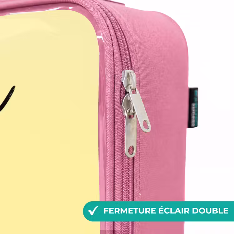 Valise enfant avec nom - Rose - Kawai - Chick - Jaune — 7