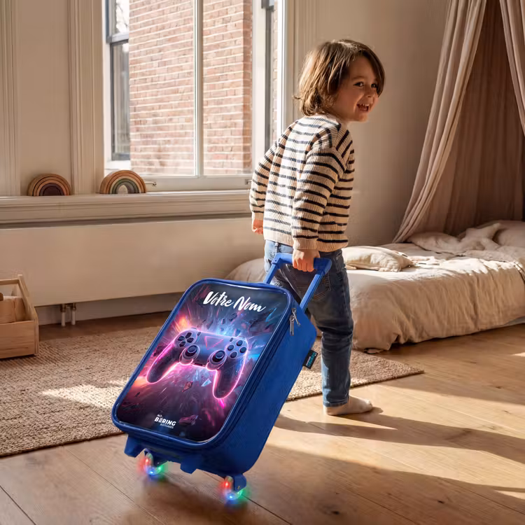Valise enfant avec nom - Bleu - Contrôleur - Neon - Jeu — 2