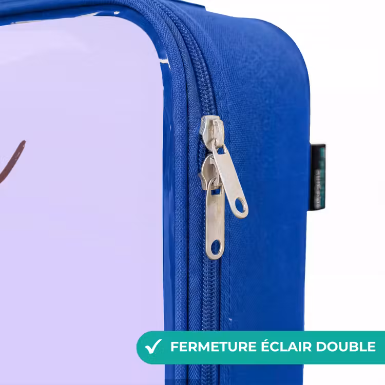 Valise enfant avec nom - Bleu - Kawai - Canard - Echarpe — 7