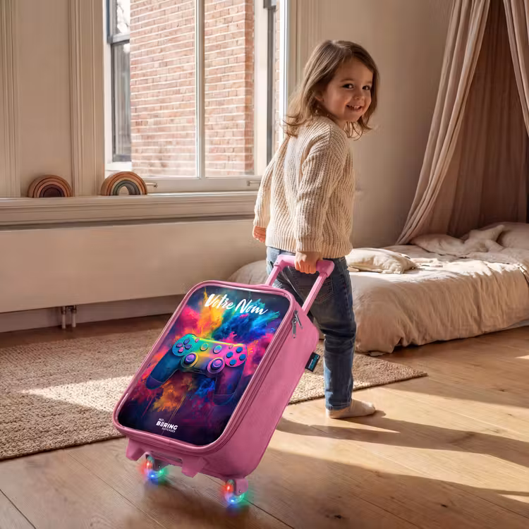 Valise enfant avec nom - Rose - Jeu - Contrôleur - Coloré - Explosion — 2
