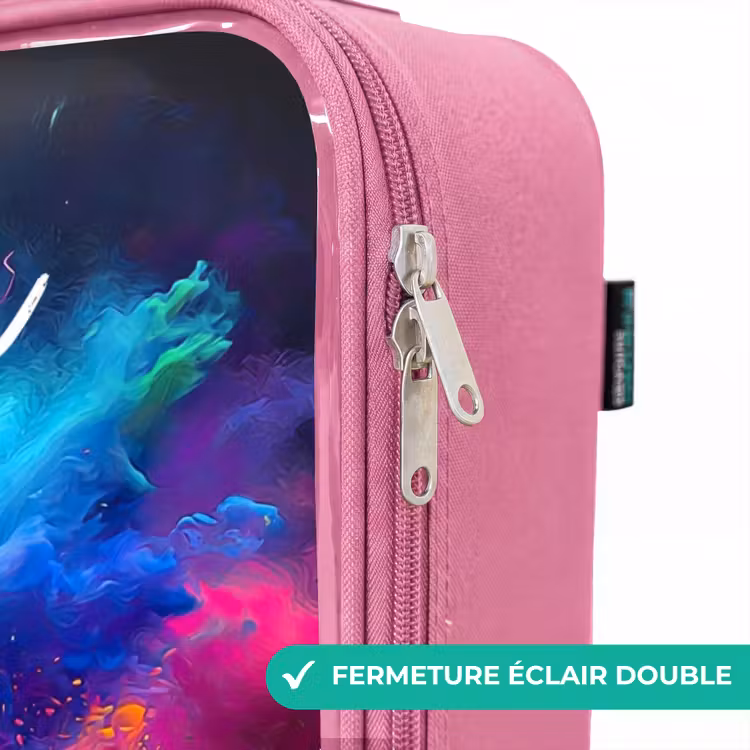 Valise enfant avec nom - Rose - Jeu - Contrôleur - Coloré - Explosion — 7