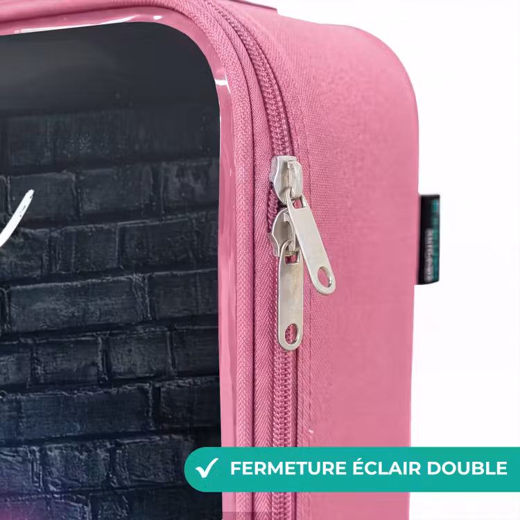 Valise enfant avec nom - Rose - Jeu - Néon - Mur — 7