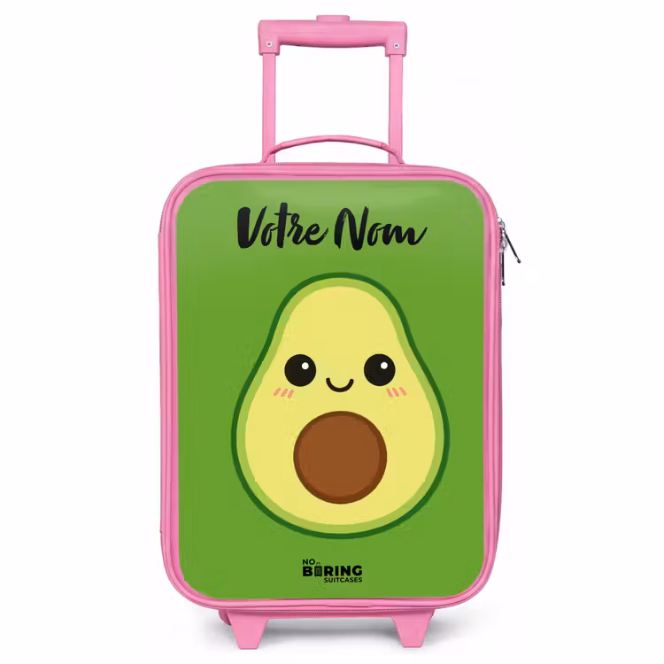 Valise enfant avec nom - Rose - Kawai - Avocado - Vert — 1