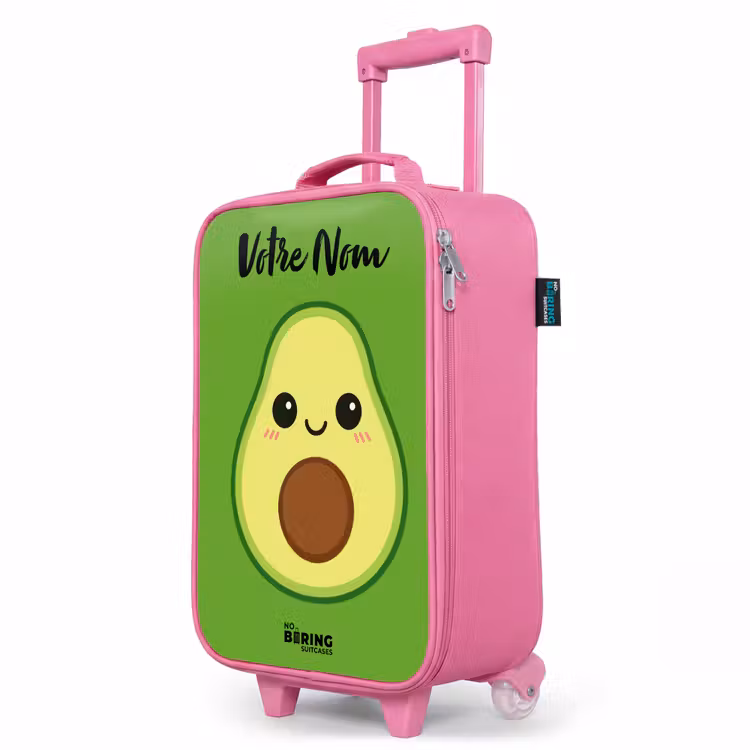 Valise enfant avec nom - Rose - Kawai - Avocado - Vert — 8