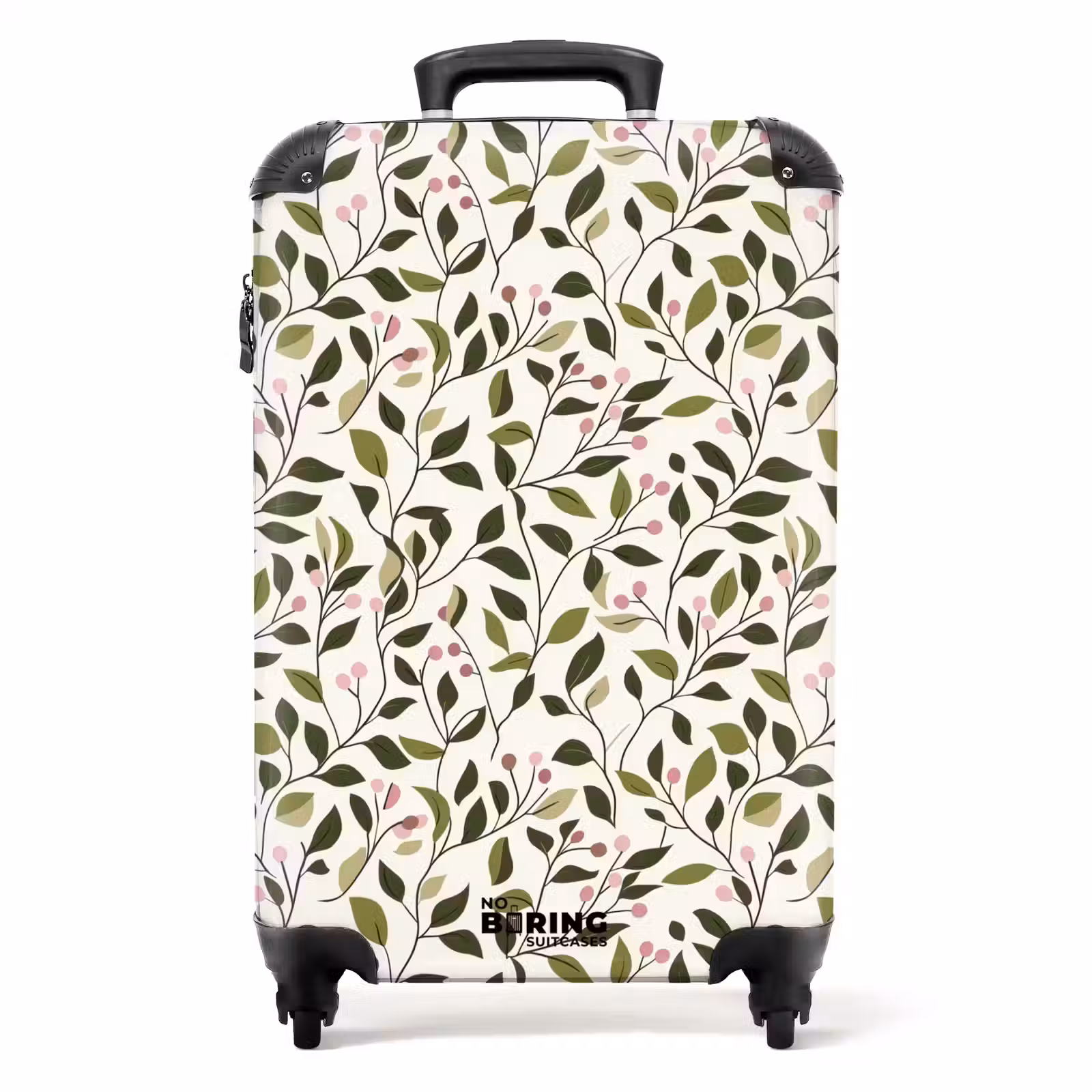 Valise - Feuilles - Baies - Rose — 1