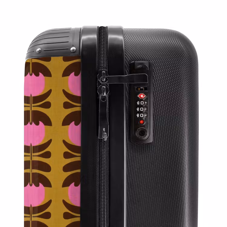 Valise - Abstrait - Fleurs - Rose — 6