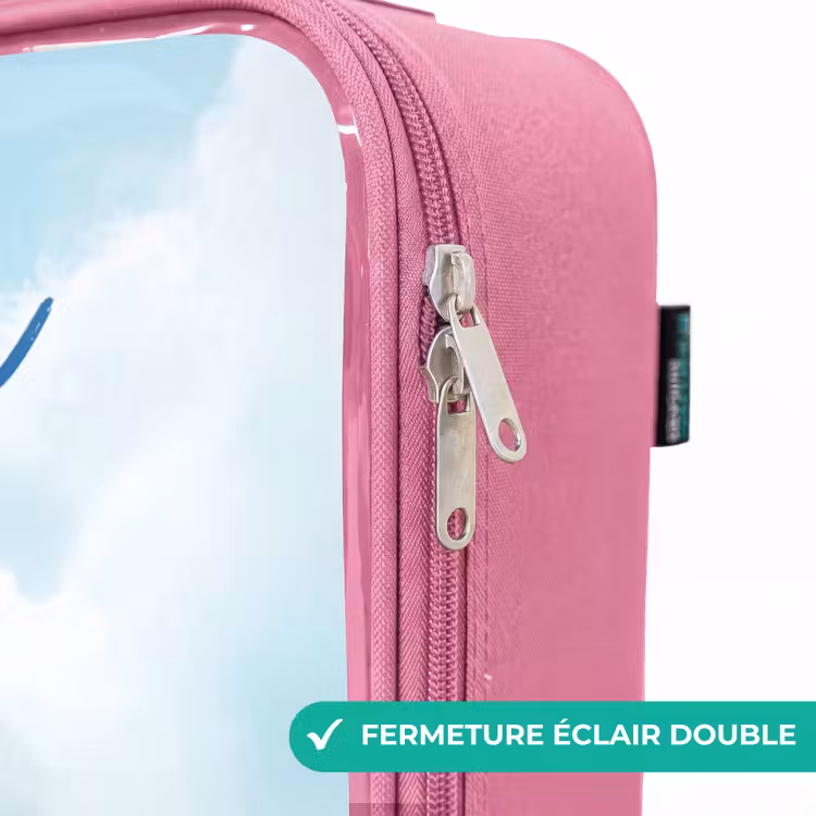 Valise enfant avec nom - Rose - Football - Dino - Sports — 7