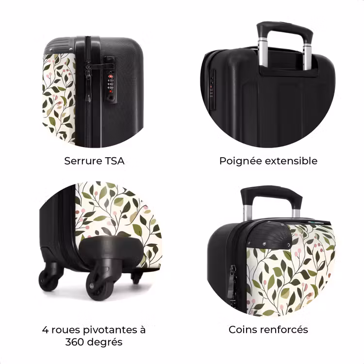 Valise - Feuilles - Baies - Rose — 8