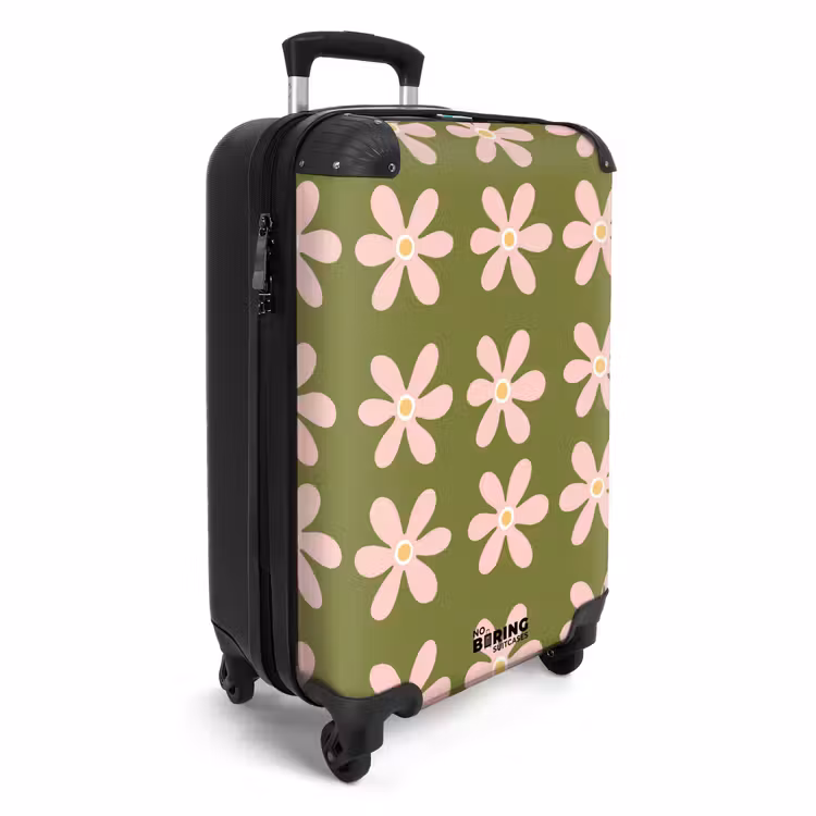 Valise - Fleur - Moderne - Vert — 2