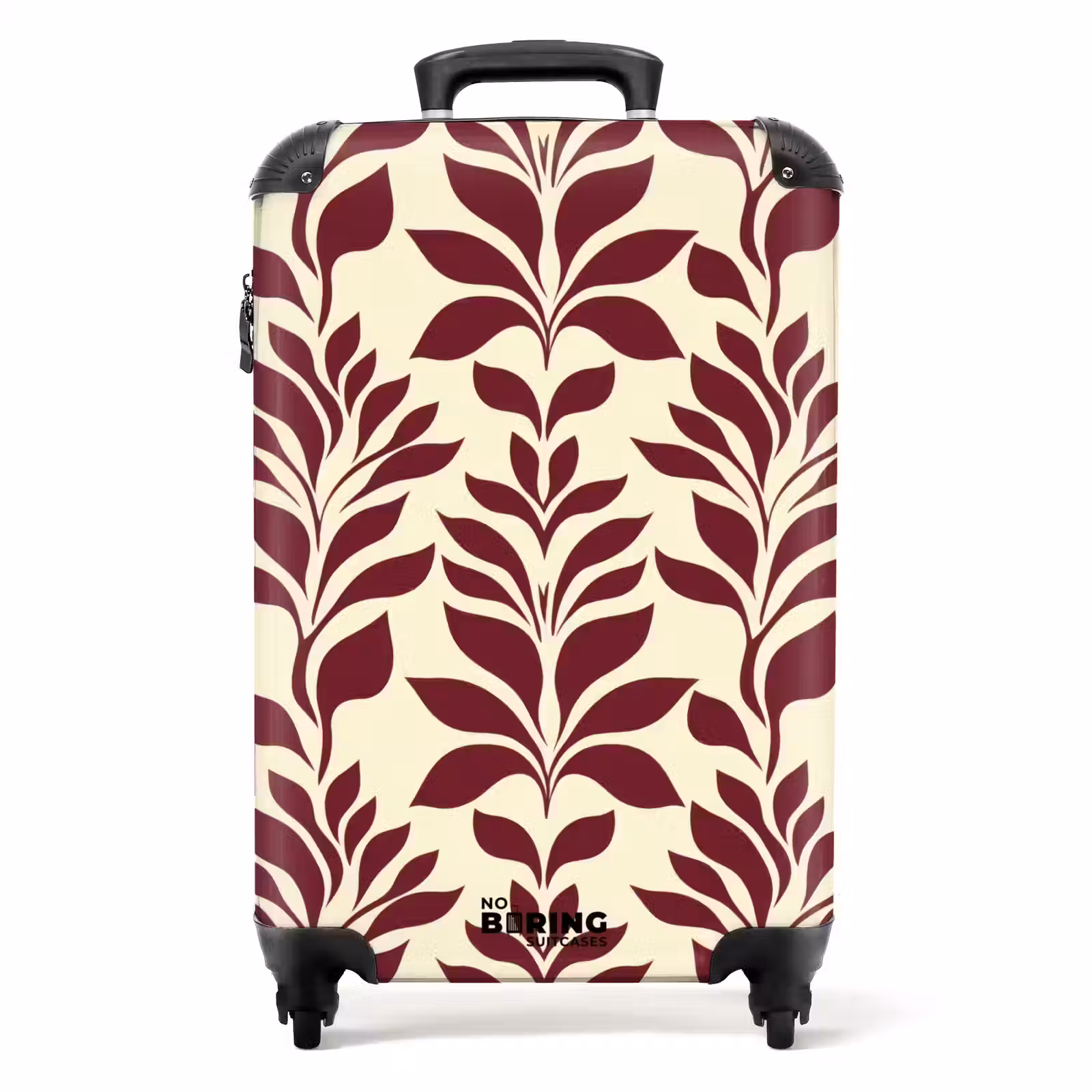 Valise - Abstrait - Feuilles - Bourgogne — 1