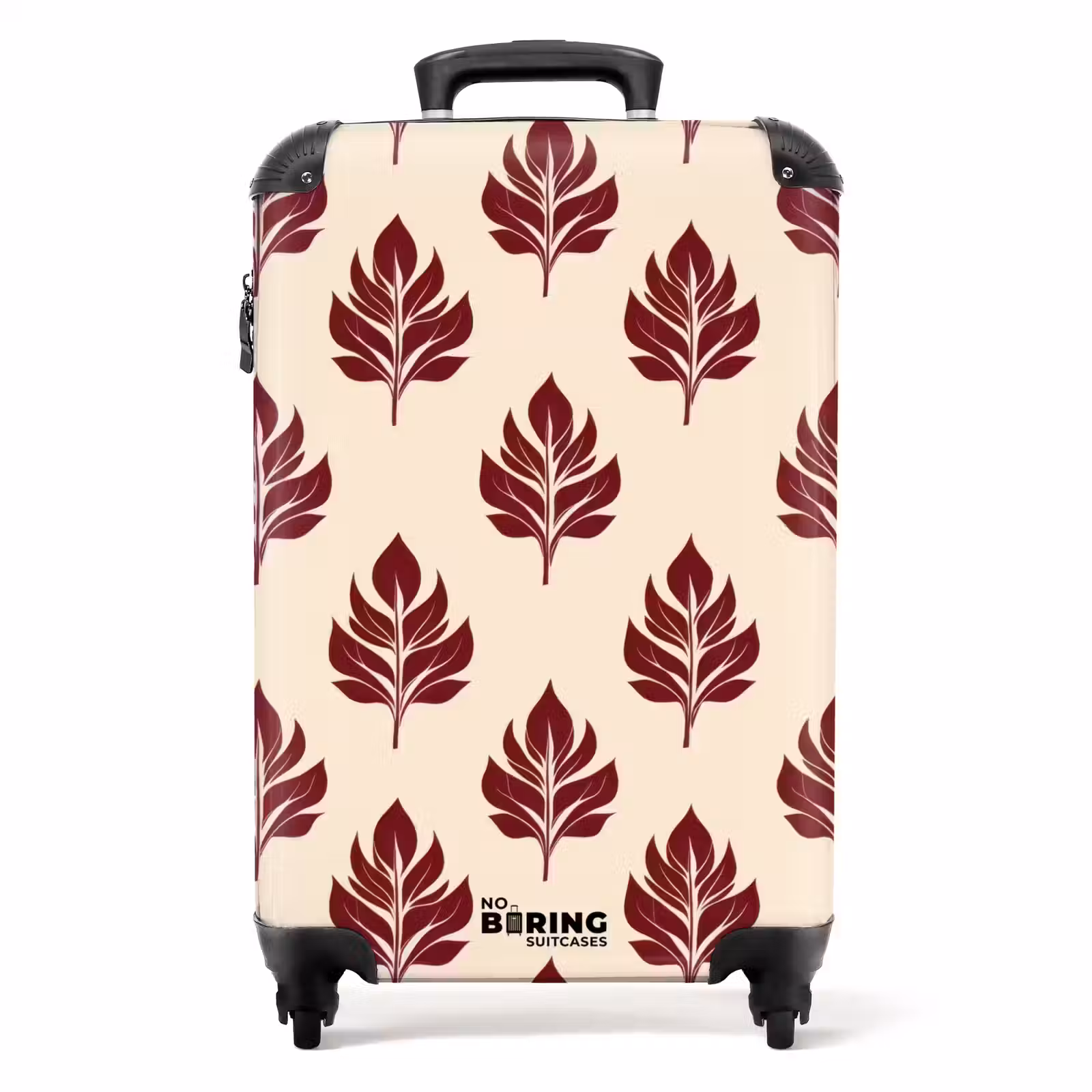 Valise - Botanique - Motif - Bordeaux — 1
