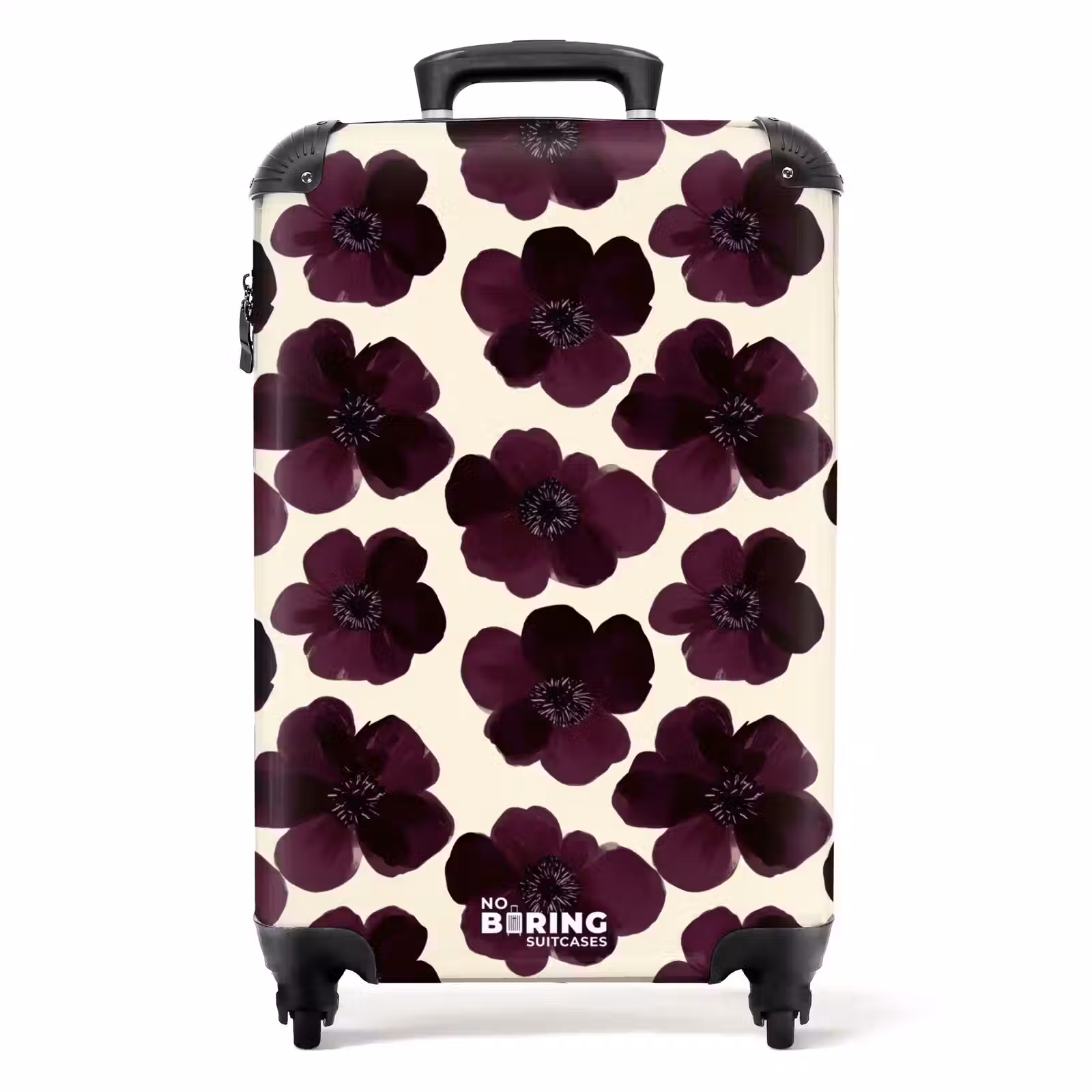 Valise - Fleurs - Aquarelle - Violet — 1