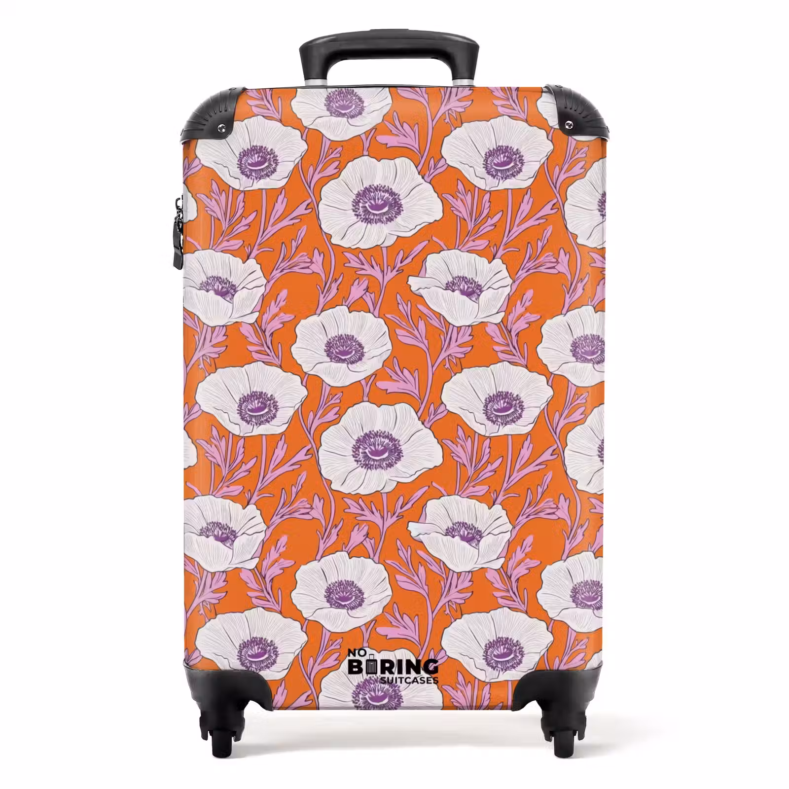 Valise - Fleurs - Graphique - Orange — 1