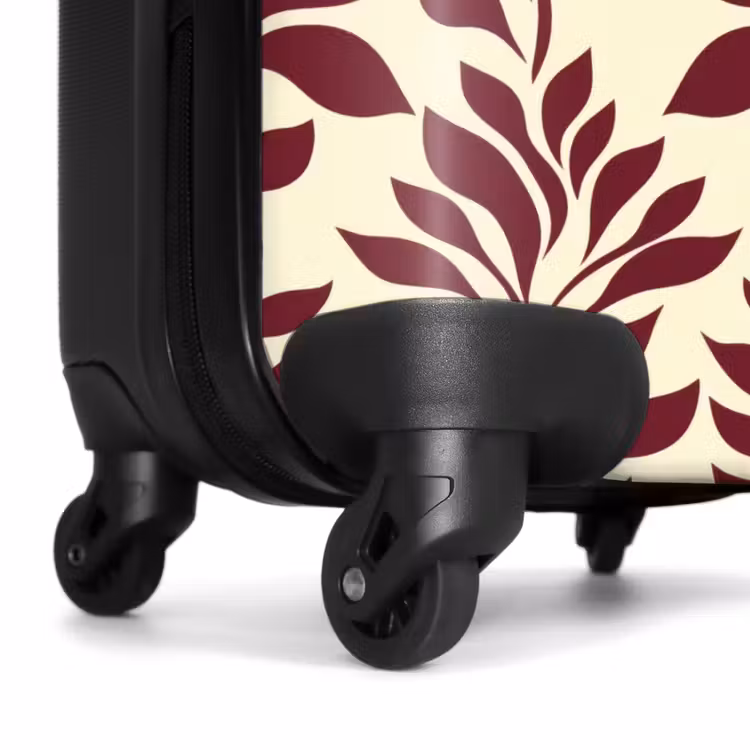 Valise - Abstrait - Feuilles - Bourgogne — 7