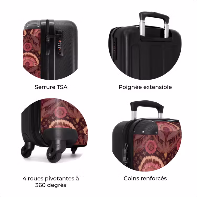 Valise - Antiquités - Fleurs - Coloré — 8