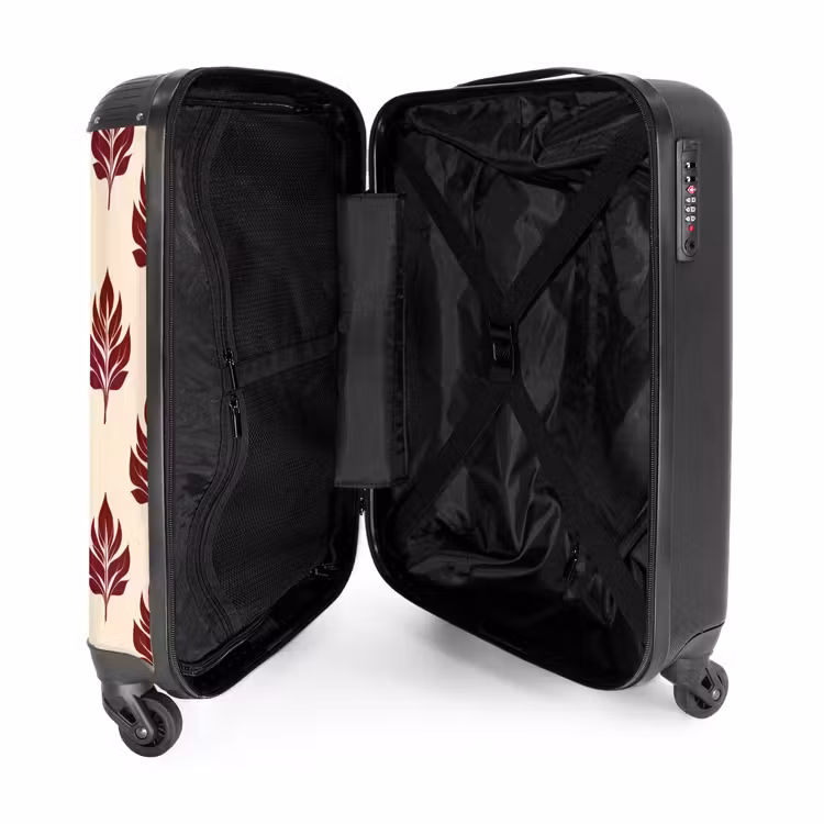 Valise - Botanique - Motif - Bordeaux — 5