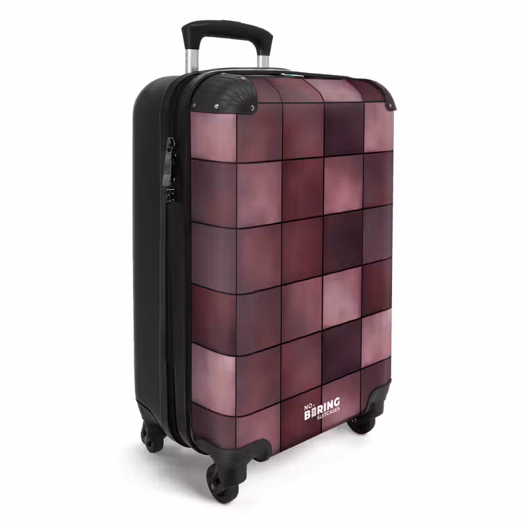 Valise - Carré - Carrelage - Motif - Violet — 2