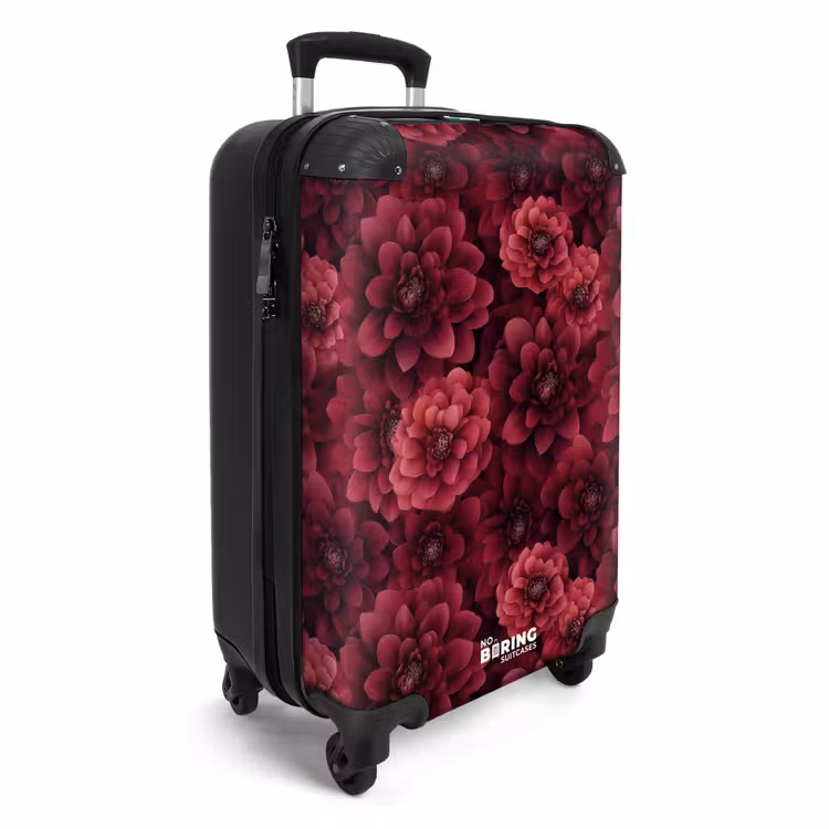 Valise - Dahlias - Fleurs - Rouge — 2