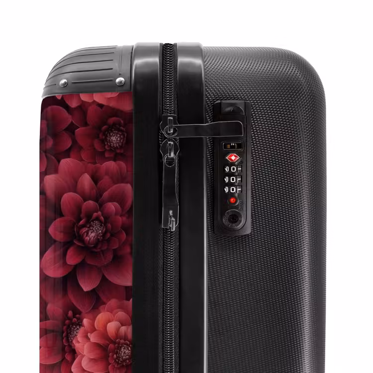 Valise - Dahlias - Fleurs - Rouge — 6