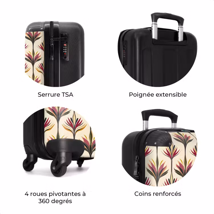 Valise - Éventail - Motif - Coloré — 8