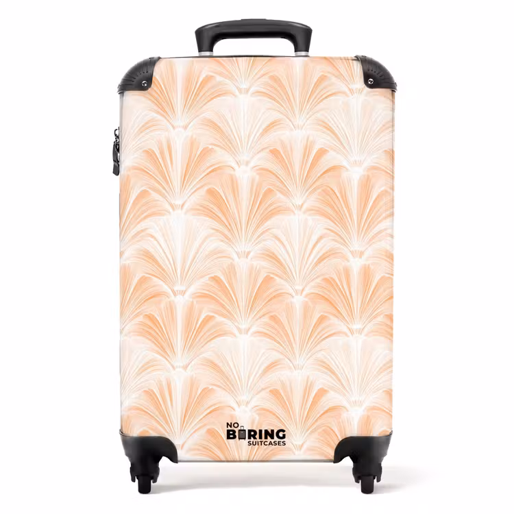 Valise - Eventail - Motif - Pêche — 1