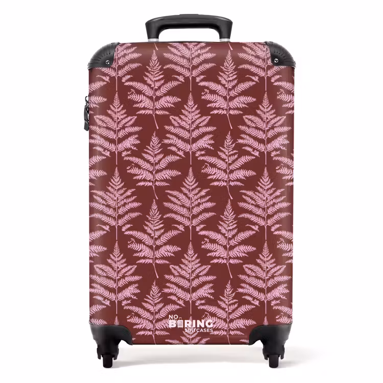Valise - Feuille - Motif - Violet — 1