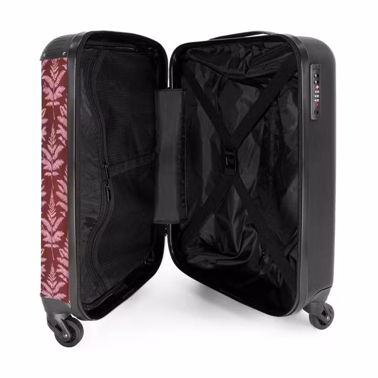 Valise - Feuille - Motif - Violet — 5