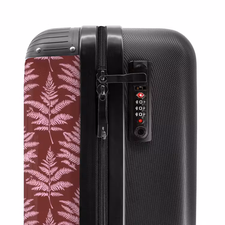 Valise - Feuille - Motif - Violet — 6