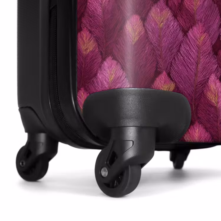 Valise - Feuilles - Motif - Bourgogne — 7