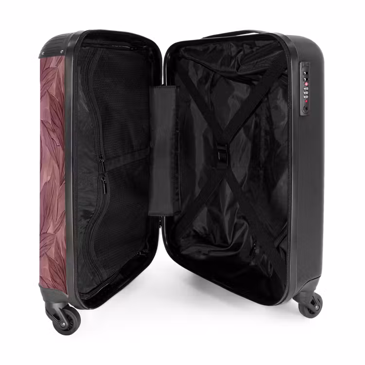 Valise - Feuilles - Motif - Violet — 5