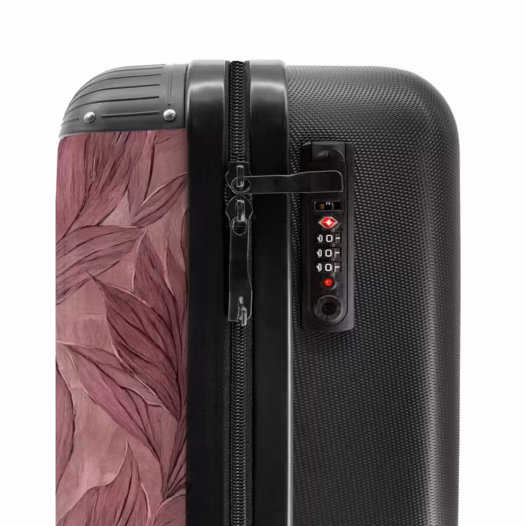 Valise - Feuilles - Motif - Violet — 6