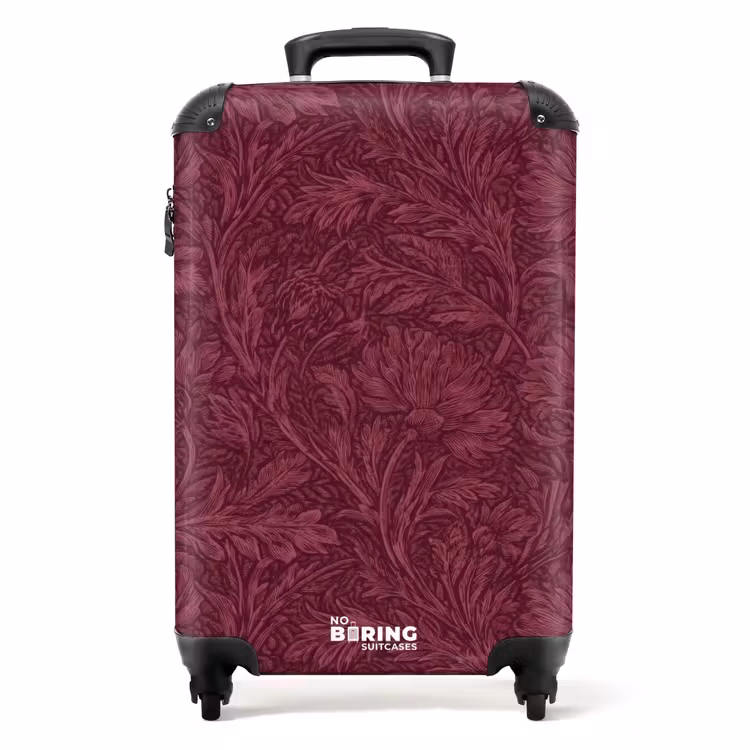 Valise - Feuilles - Motif - Violet — 1