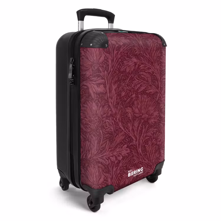 Valise - Feuilles - Motif - Violet — 2
