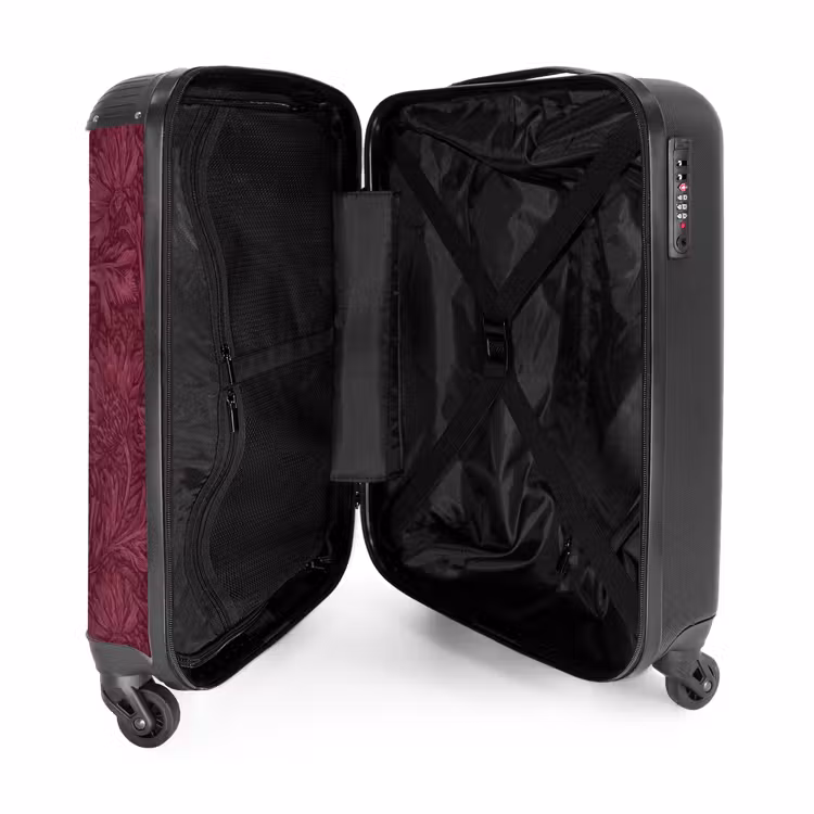 Valise - Feuilles - Motif - Violet — 5